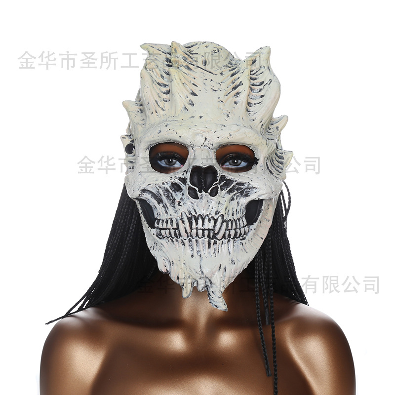 Máscara de animal Comercio exterior Funda de Halloween Carnaval PU suave espuma Accesorios de vestir realistas Máscara de fiesta image 28