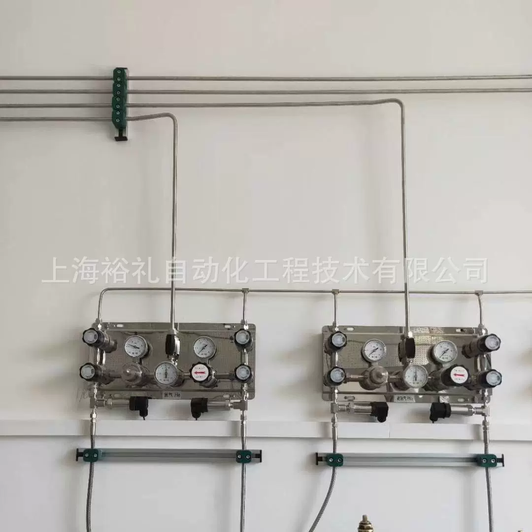 Полуавтоматический распределительный коллектор из нержавеющей стали, двухцилиндровый переключатель подачи газа, трубопровод для подачи азота