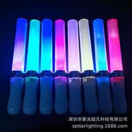 深圳厂家演唱会助威DMX遥控LED应援棒15色发光棒荧光棒印刷LOGO