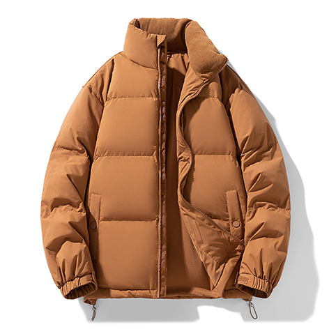 Chaqueta de plumón de gama alta para hombre con cuello alto grueso y cálido marca de marea chaqueta juvenil de plumón de pato blanco moda casual ropa de hombre de lujo ligero