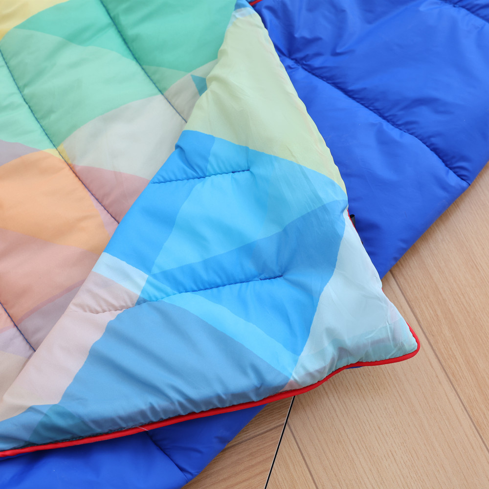 Outdoor Multifunctional Quilted Printed Wearable Cape Shawl Blanket, Home Warming Hiking Camping Blanket_desvips.com