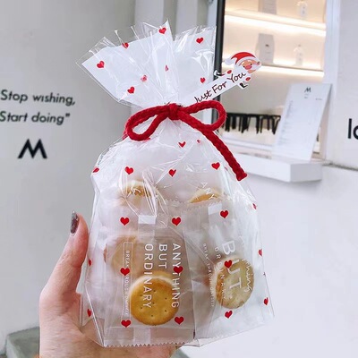 Красный nougat снежный хрустящий бисквиты Любовь упаковка пакета