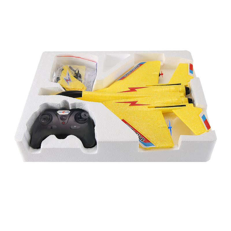Avión de control remoto de espuma transfronteriza HW29 planeador de combate MiG530 LED luces de color anti-caída juguetes modelo de avión EPP image 5