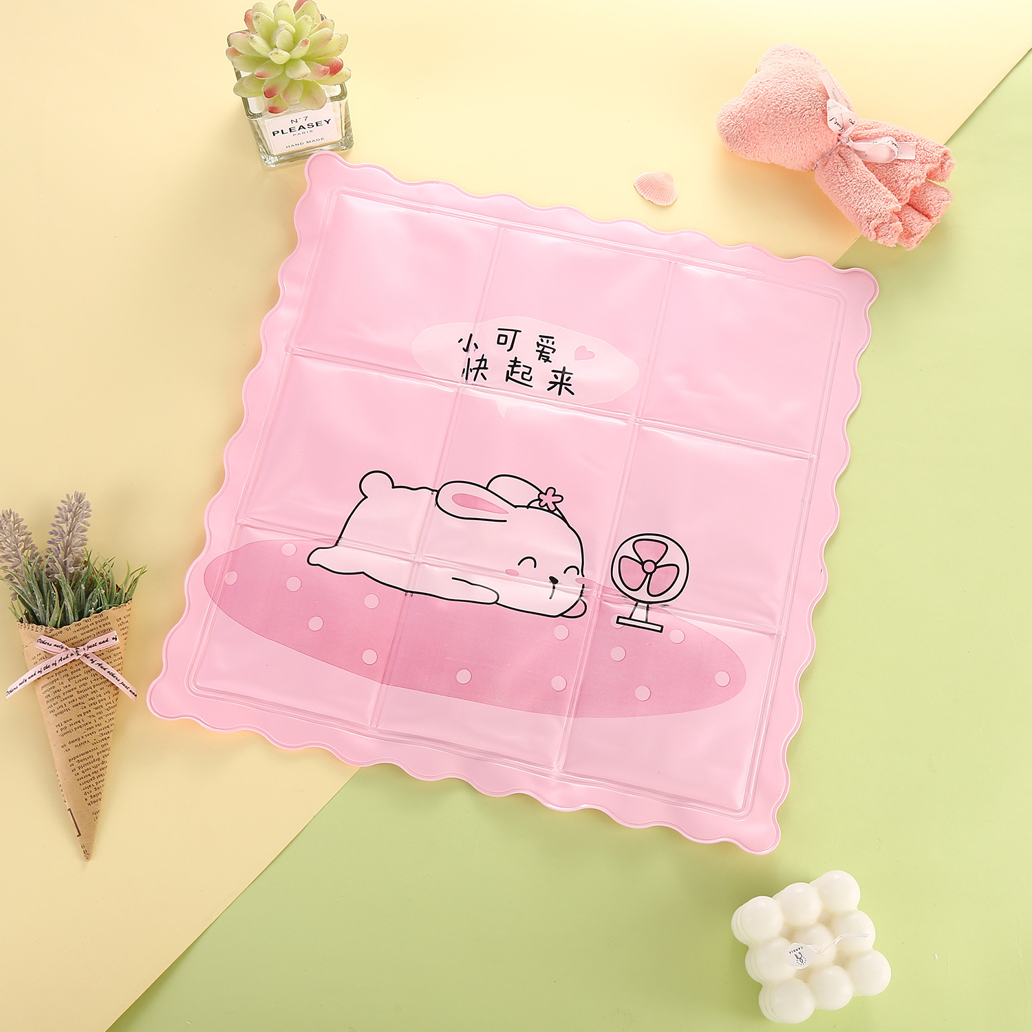 New Ice Pads for Summer, Cooling Products for Students, Ice Crystal Car Cartoon Gel Seat Cushions, Pvc Ice Seat Cushions Wholesale