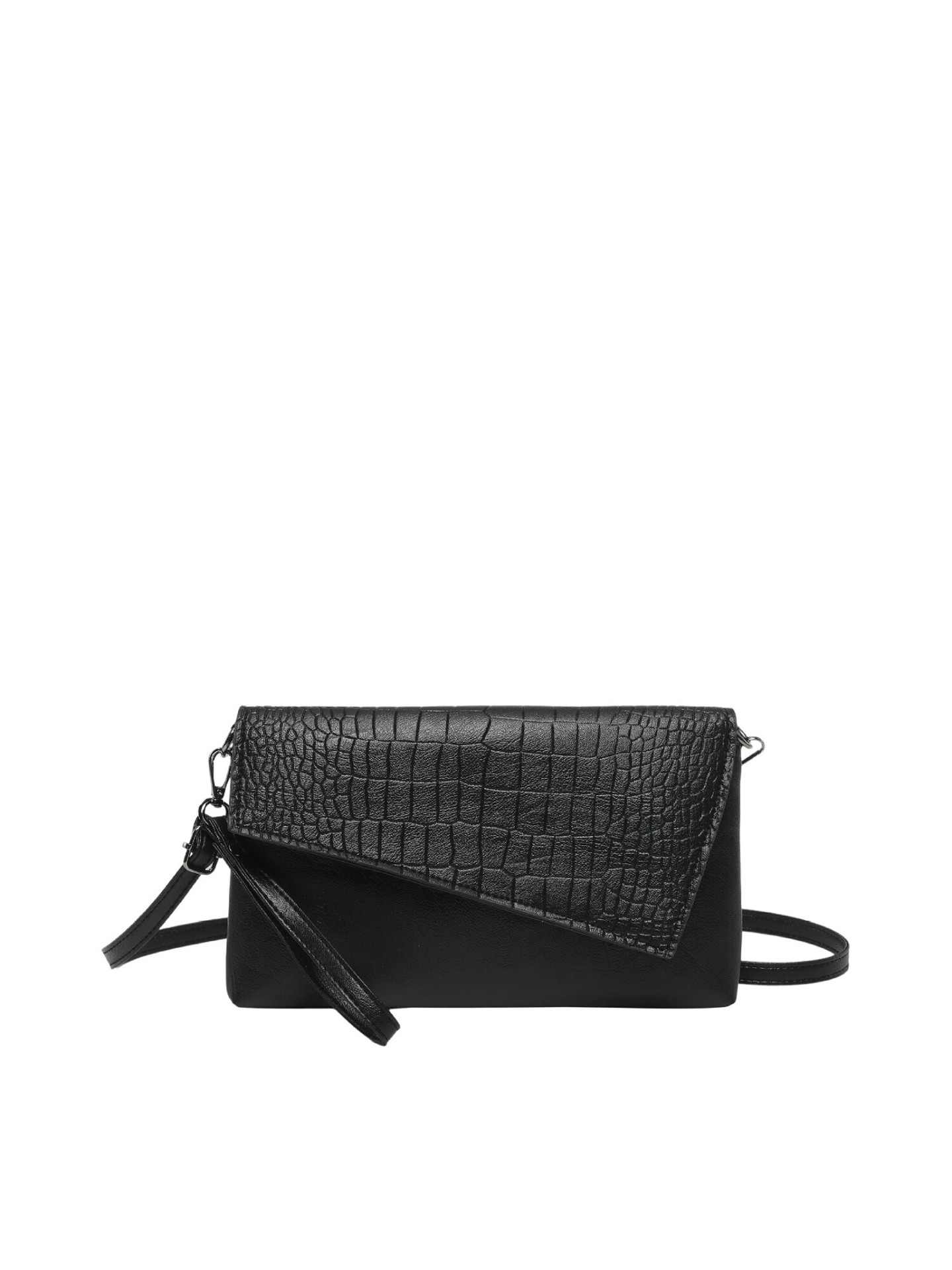 2026 nuevo cocodrilo negro bolso de mano bolso de sobres de mujer simple bolso de hombro de alto nivel