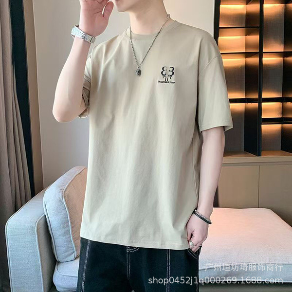 Cotton summer short sleeve T-shirt