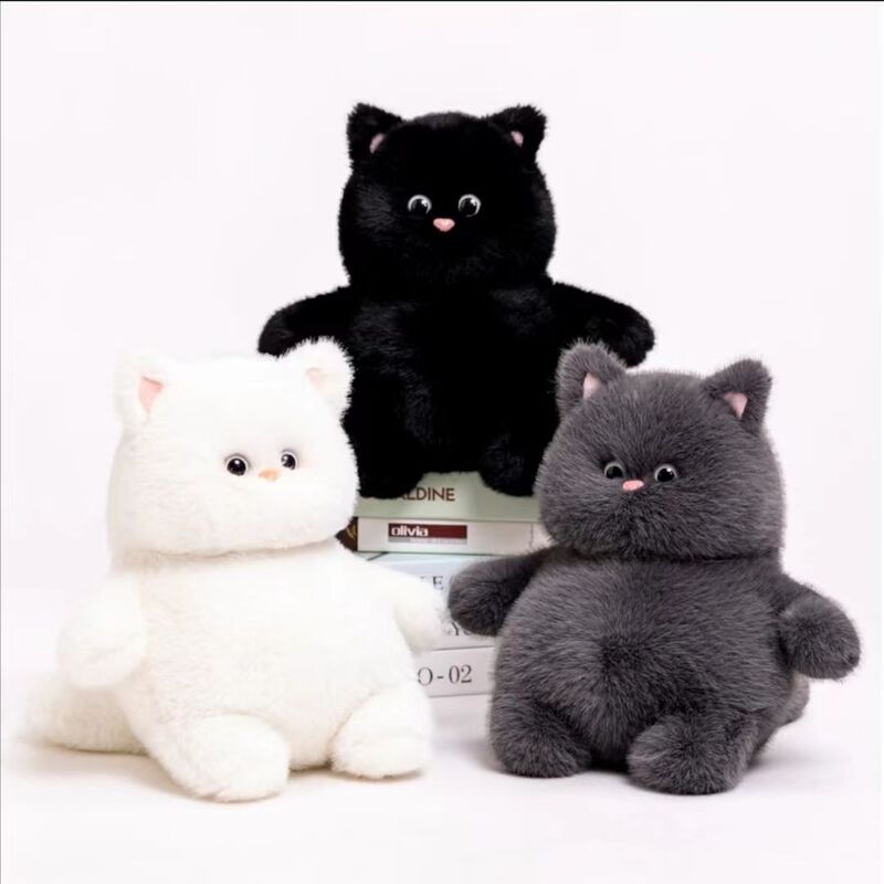 国境を越えた新しいぬいぐるみのぬいぐるみの白い猫の人形のニャンの子のかわいい柔らかい萌え猫の抱き枕の誕生日|undefined