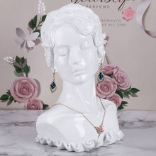 项链耳环展示架人像首饰模特挂架树脂创意艺术品展示拍摄道具