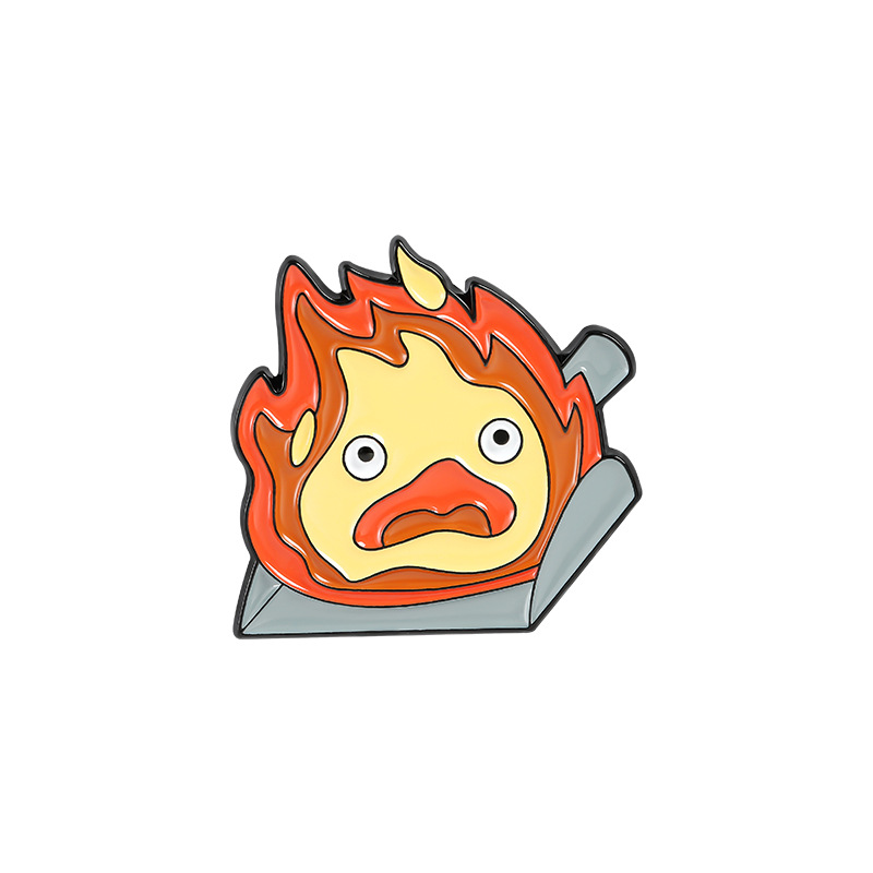 Cartoon Style Style Cartoon Style Pin Flame Alloy Stoving Varnish Unisex Brooches