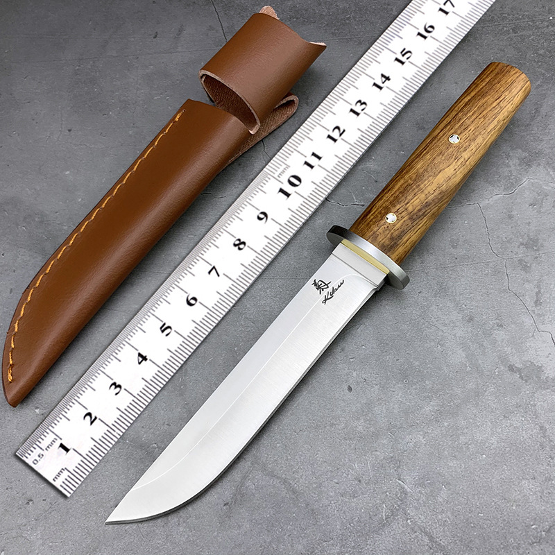 outdoors tool hardness Saber Straight Knife Wilderness Survival Knife Self-defense knife Take it with you sharp Fruit knife Military Knife