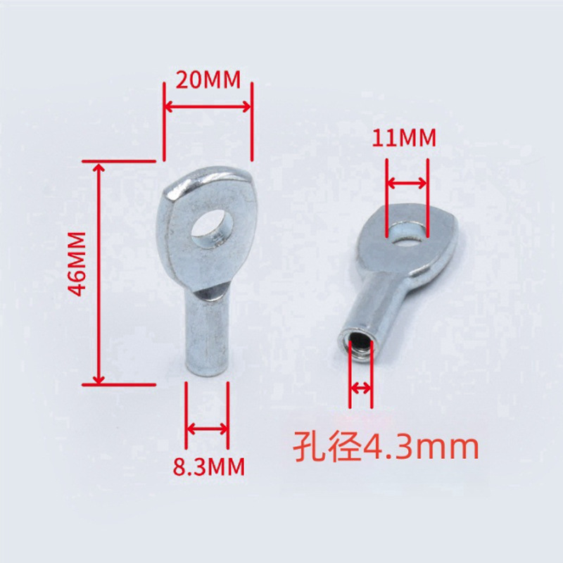 6MM 강철 와이어 로프가 있는 플랫 터미널