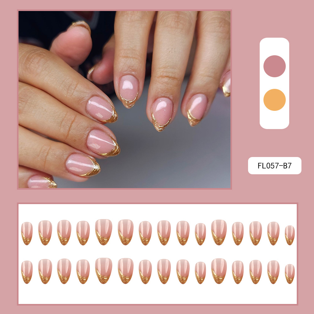 Uñas postizas 3D estéreo blanqueadoras, muy vendidas, piezas de arte de uñas portátiles transfronterizas, pegatinas de uñas sencillas con un toque de alta gama, venta al por mayor