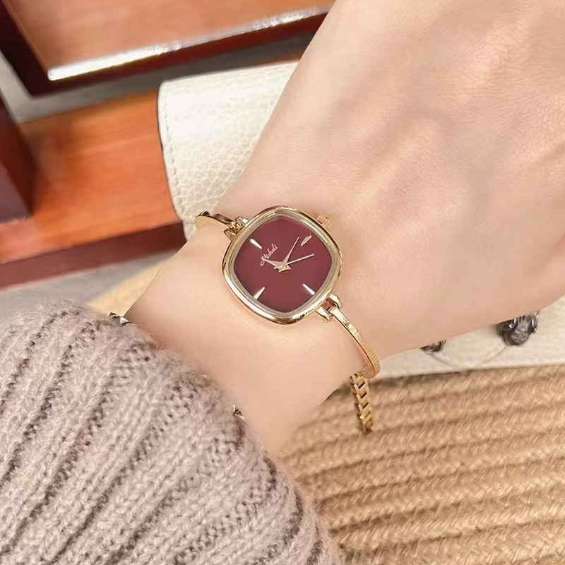 Orologio da donna Misali, stile quadrato, con cinturino sottile, impermeabile, semplice e di alta qualità, con design alla moda_voghion.com