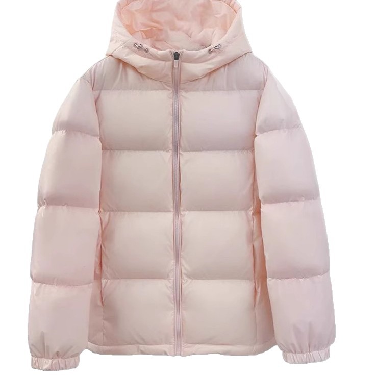 Algodón negro engrosado de invierno de mujeres 2025, nuevo estilo coreano engrosado chaqueta de algodón con capuchón pequeño image 5