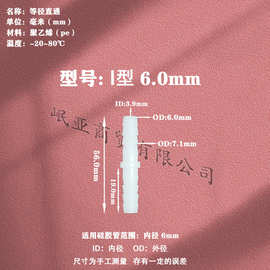 对接直通接头水管宝塔配件等径直接两通氧气管转软管双头直插式