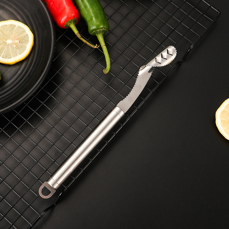 Stainless steel chili chili core green pepper to remove cucumber and…