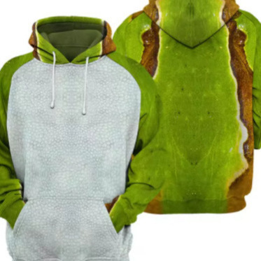 Men's Animal Leather Hat Sweater Long-Sleeved Sweater Giraffe 3D Printed Zebra Tiger and Leopard Street Jacket for Men