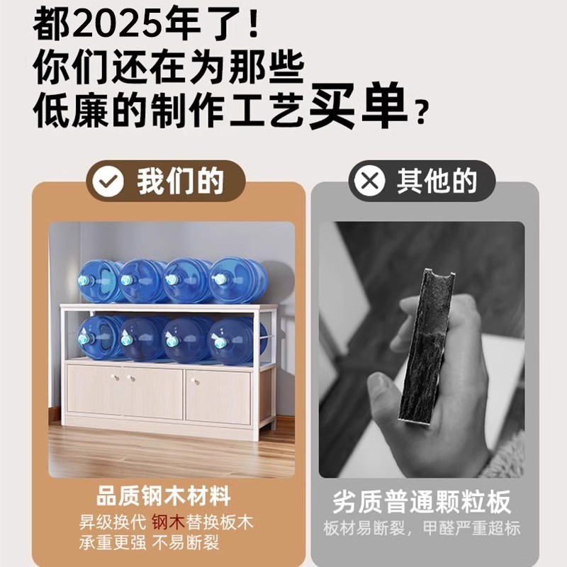 Gabinete lateral contra la pared Gabinete de almacenamiento integrado Gabinete de té Gabinete de cocina para el hogar Estante de almacenamiento Gabinete lateral Gabinete bajo