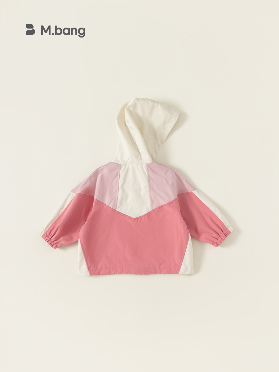 Youbao Chaqueta con capucha para niños Ropa para niños Primavera y otoño Chaquetas nuevas para niñas Chaqueta de punto superior a juego de color occidental para bebés