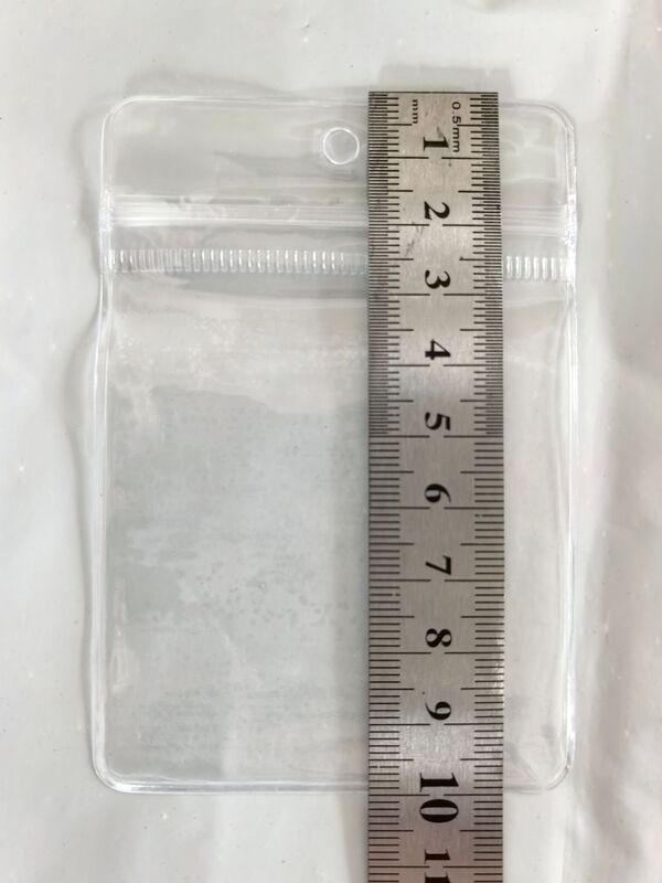 PVC ジップロックバッグロングジュエリー収納袋高透明 PVC バッグ肥厚 48 シルクピンチジップロックバッグ 24 シルク|undefined