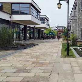 批发石板仿古石材庭院铺地石公园古镇仿古人行道踏步石青石石板