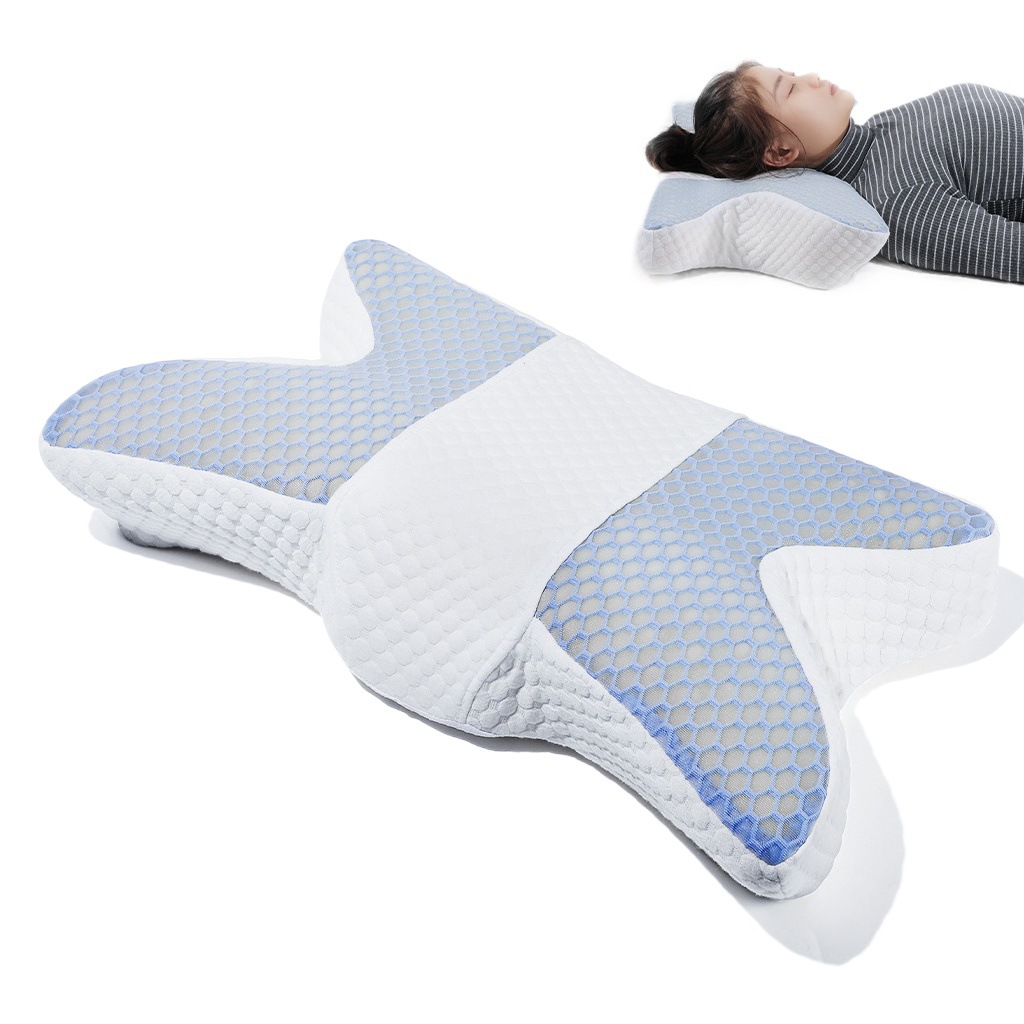 Nueva almohada de pestañas de espuma de memoria injerto de belleza de pestañas almohada en forma de U rebote lento protección del cuello almohada de pestañas de belleza