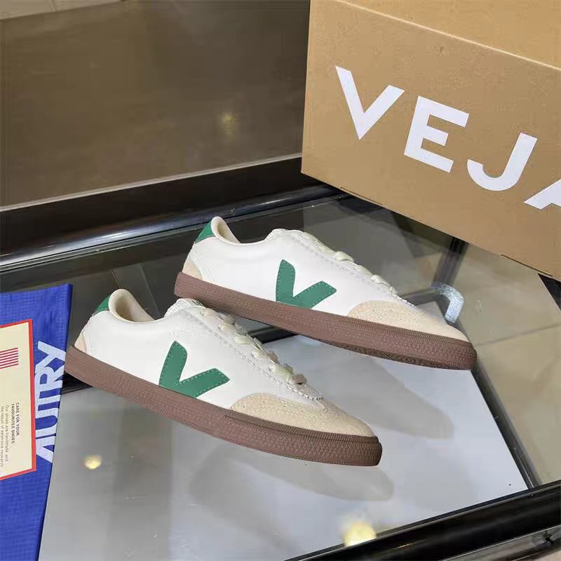 Putian Cross-Border French V-Shaped Shoes Veja Classic White Sneakers for Couples, Versatile Breathable Low-Top Casual Sneakers