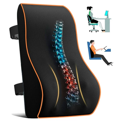 Cross-Border Amazon Car Lumbar Waist support - cross-border-hot-selling-model-orange-rope-2-straps-464012cm