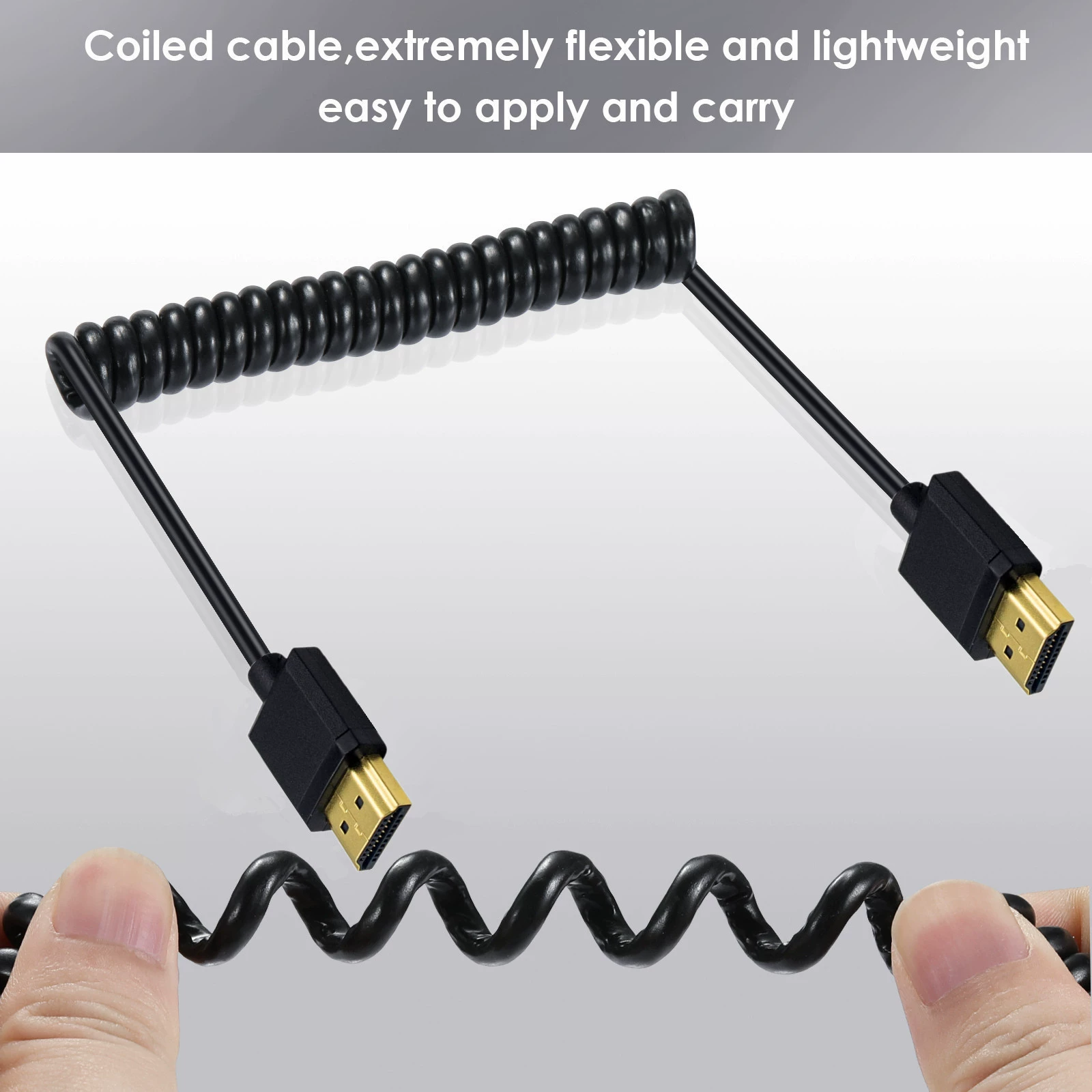 Экстремальный HDMI-кабель версии 2.0 с высокой четкостью 4K2K@60Hz HDMI HD сверхтонкая пружинная расширительная линия
