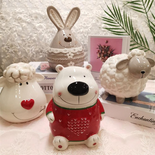 Cute Popular Piggy Bank for Kidsren 2022 New High-Looking Piggy Bank Birthday Gift Girl Lamb