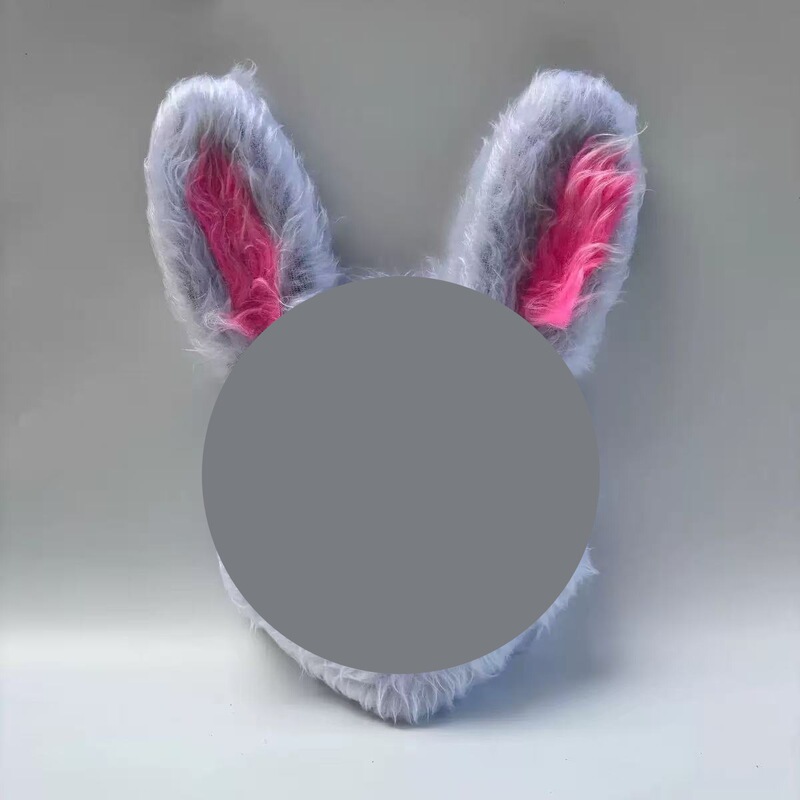 Halloween Scary and Terrifying Costumes, Violent Bear and Rogue Rabbit Masks, Masquerade Party Props