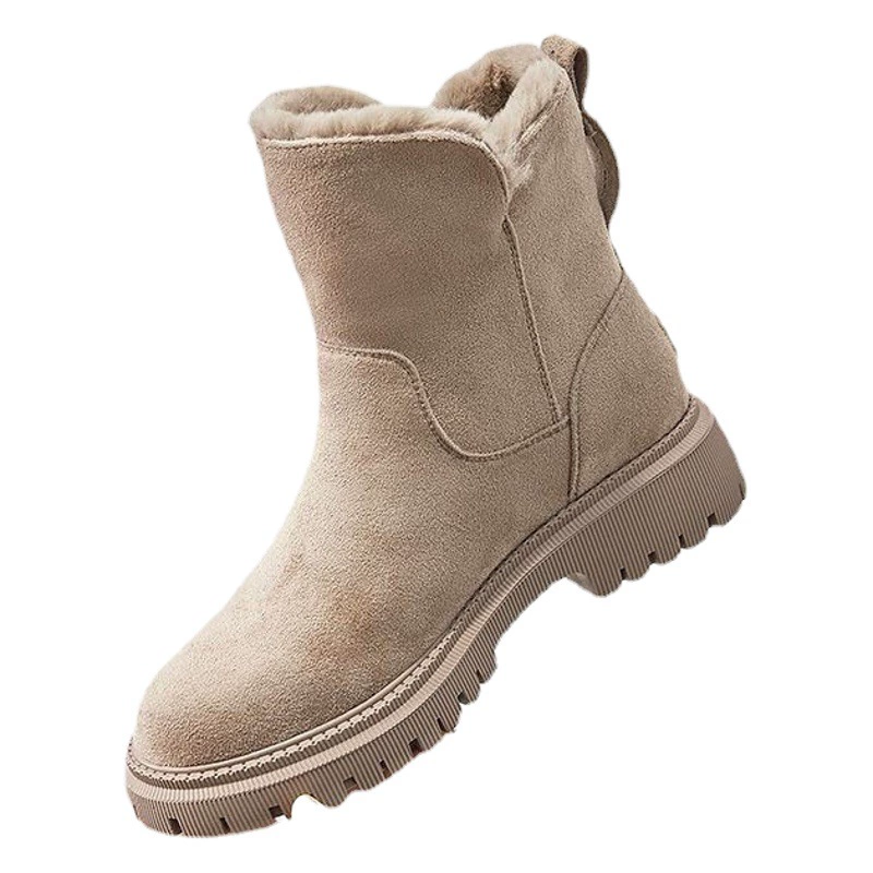 Зимние сапоги женские 2021 зима новые женские ботинки на флисовой подкладке теплые ботинки AliExpress обувь из плотного хлопка женские ботинки
