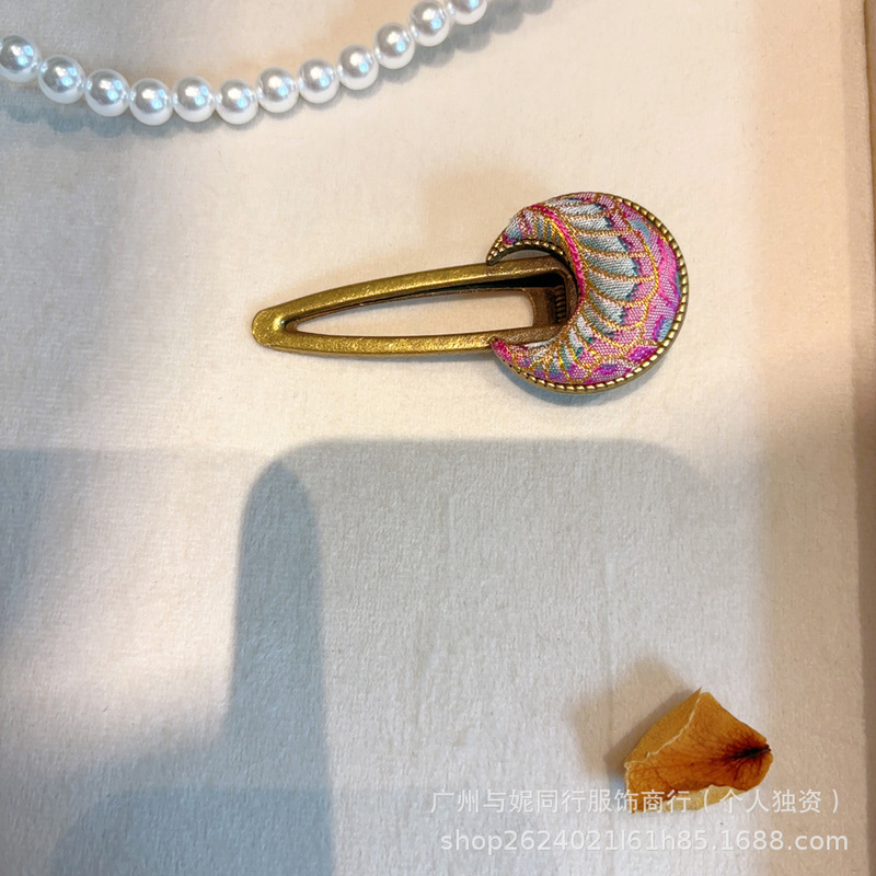 [完成品] 純粋な手作りのシルク宋錦手作りの新しい中国風のレトロな頭飾りヘアピンブローチペンダントネックレスペンダント|undefined