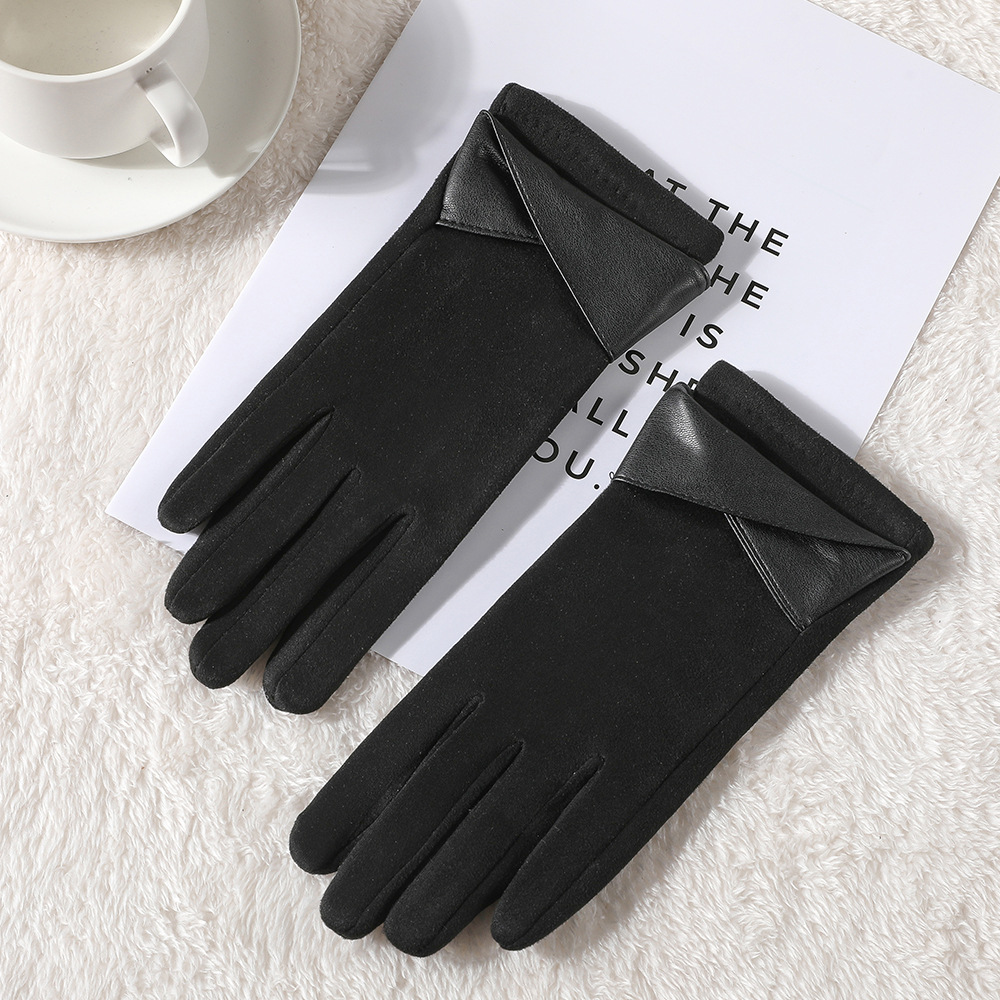 Guantes Térmicos Táctiles para Mujer de Poliéster, A prueba de Viento para Exteriores en Invierno