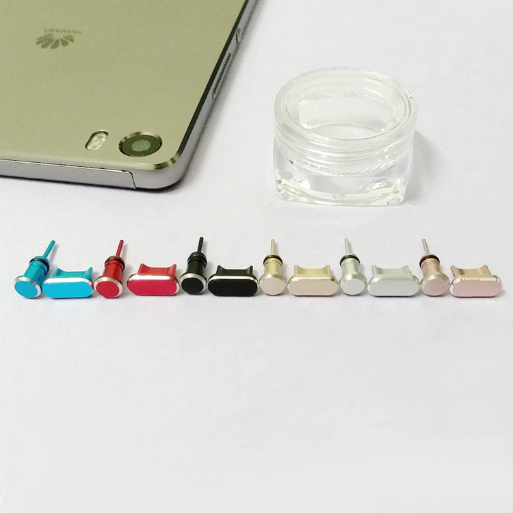 Металлическая Пылезащитная заглушка Micro USB Android трапециевидный старомодный порт для зарядки 3,5 мм отверстие для наушников заглушка
