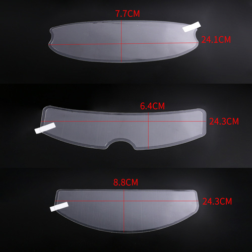 Motorcycle electric vehicle helmet universal anti-fog sticker hard hat defogging sticker winter rain-proof film goggles lens sticker
