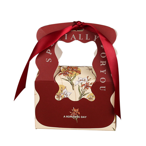 Factory direct sales and wholesale Xiaohongshu hotly recommends new fresh ins style portable wedding and good-looking souvenir wedding candy box