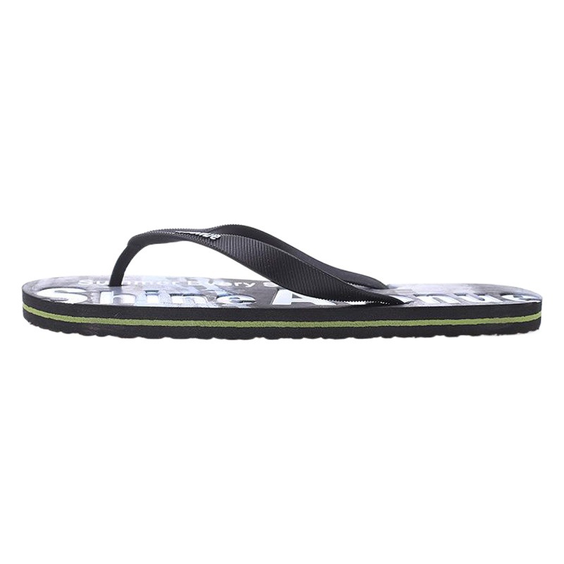 2023 Summer New Version of Men's Flip-Flops Graffiti European and American Men's Slippers Casual Beach Sandals Wholesale in Stock
