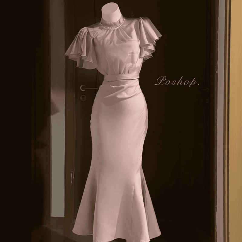 日系清楚系吊带鱼尾裙套装  显瘦夏季上衣两件套