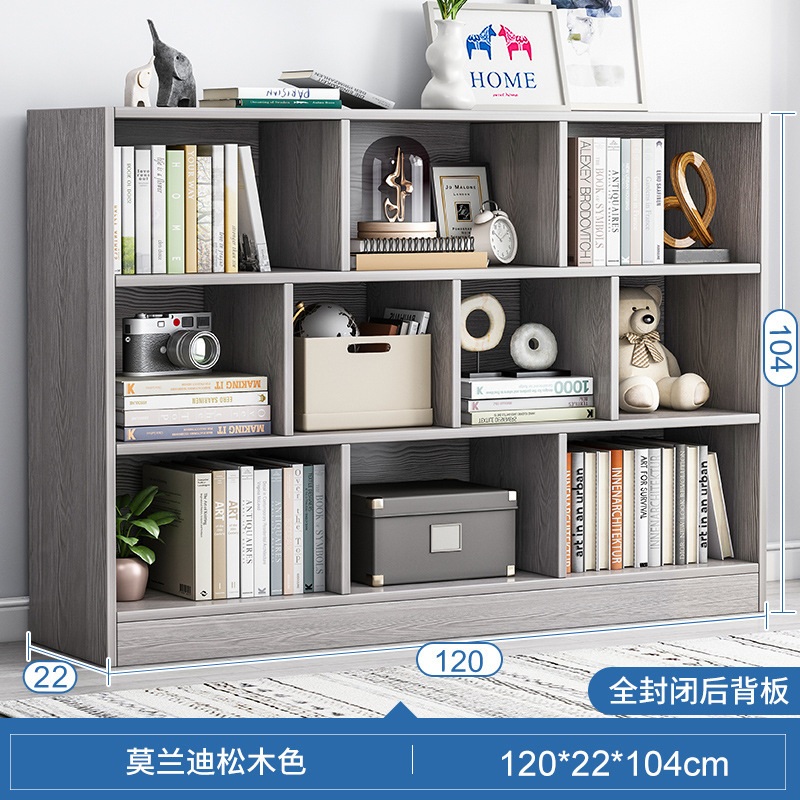 Estantería estante piso de juguete gabinete de almacenamiento estantería baja multi-capa armario sub-estante del Gabinete de celosía Rack de lectura