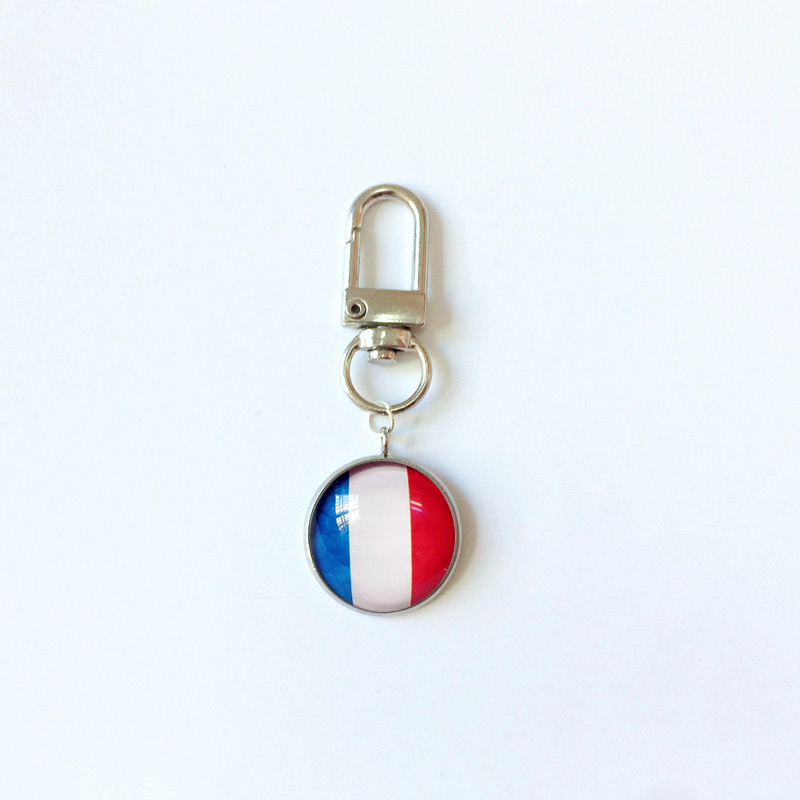 13g Weight Bag Pendant, Keychain Classification 1 Piece Quantity Holiday, Daily Occasion 316 Stainless Steel , Alloy Material National Flag Pattern Epoxy Design Simple Style Style 1 Piece Simple Style National Flag 316 Stainless Steel  Alloy Epoxy Bag Pendant Keychain 11