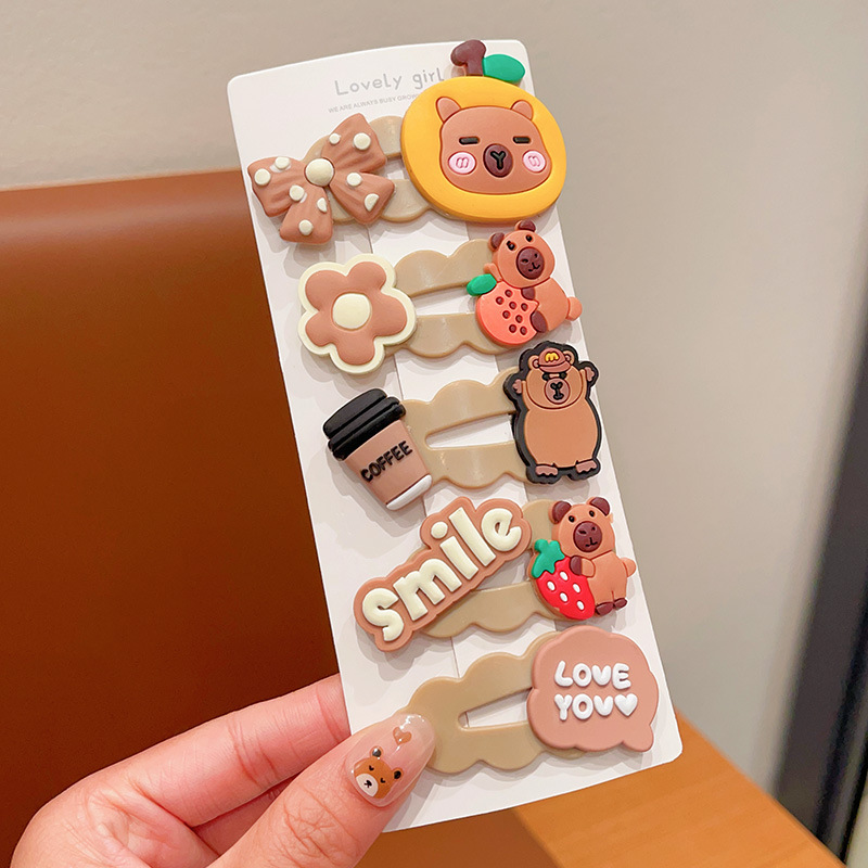 Red de Internet para niños horquilla tocado 2025 nueva niña horquilla niña linda bebé flequillo clip de cabello roto