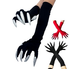 ハロウィーンの長い爪の魔女の手袋のhollowenコスプレの長いタイプのショーの道具の服の爪の鬼の手袋
