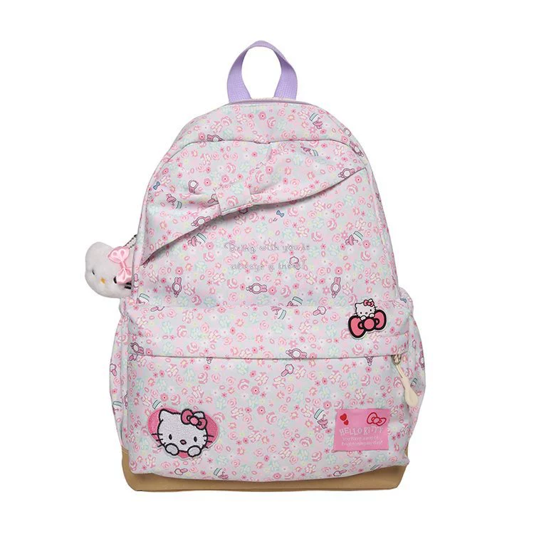Милая рюкзак Hello Kitty для тинейджеров и студентов, вместительный, стильный, с возможностью подвески/без подвески