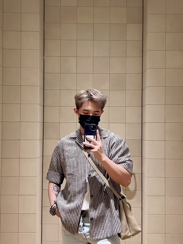 Correct Version in Stock High-Quality Bv New Short-Sleeve Shirt Fashion Versatile Os Loose Fit Unisex