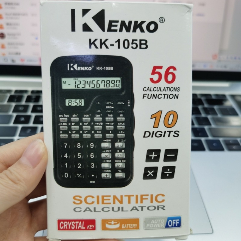 厂家现货供KD-105函数计算器透明按键中小学生科学计算机算器团购