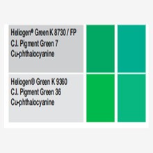 巴斯夫K9360酞菁绿颜料k8730过FDA高透明耐高温黄相有机颜料绿36