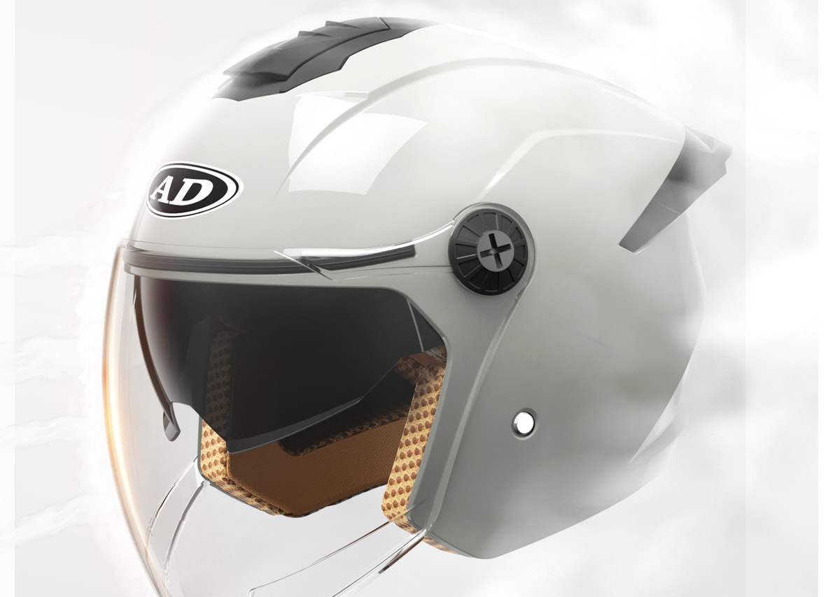 Ad Electric Motorcycle Helmet for Men and Women, Winter Warm Battery Car Half Helmet, Universal 3C Certified Safety Helmet for All Seasons