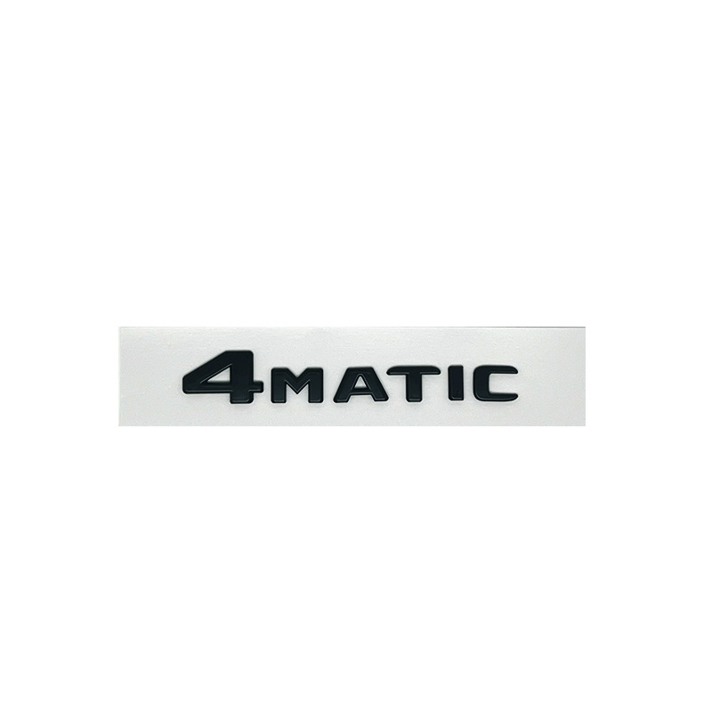 Suitable for Mercedes-Benz 4Matic Labeling New and Old Models Modified Four-Wheel Drive Logo Side Label Tail Label Displacement Label Car Sticker