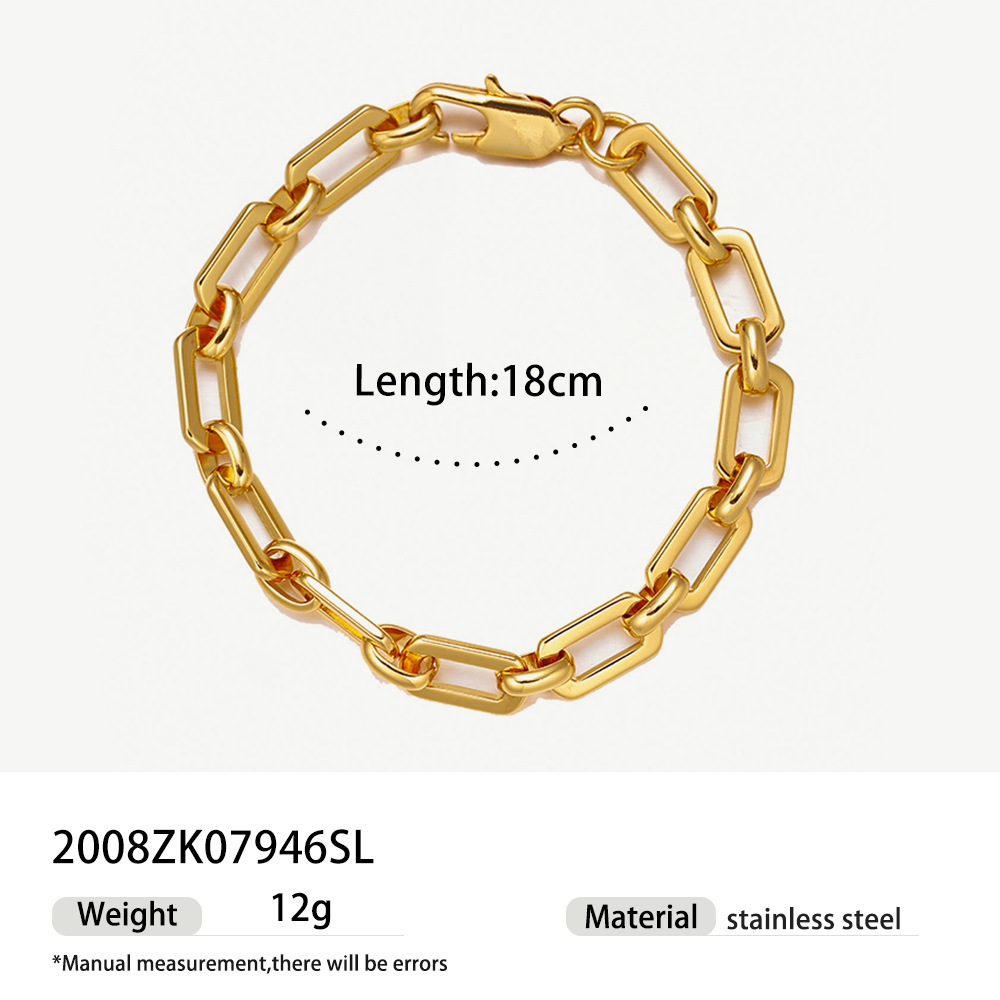 Alta Europa y América acero inoxidable otoño y invierno de moda de estilo de viaje conjunto de joyas ligeras lujosas transfronterizas venta caliente acero titanio no desvanecerse